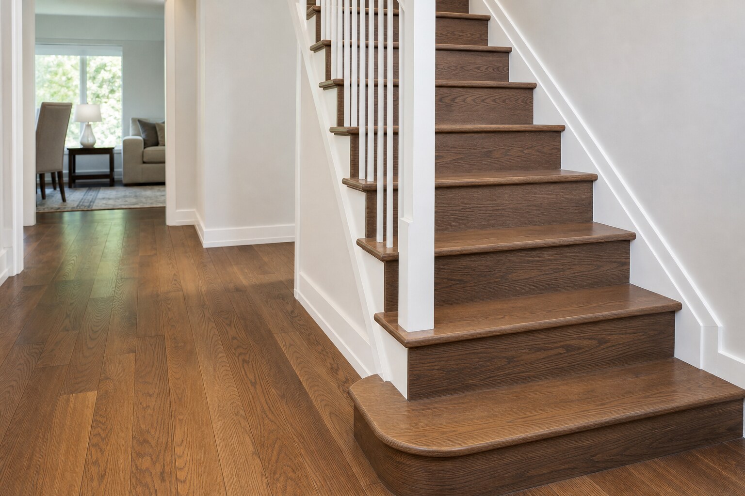 Hardwood staircase flooring, Nepean