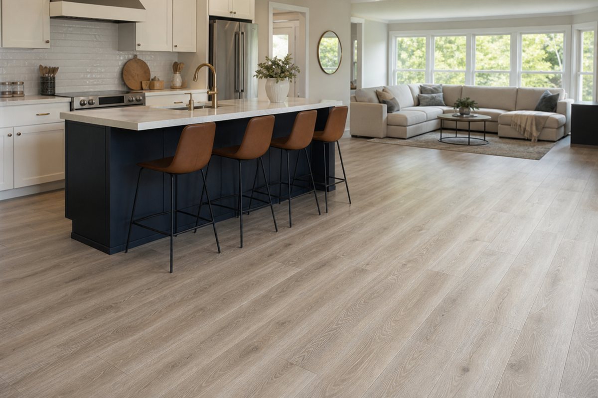 Luxury vinyl flooring project in Kanata